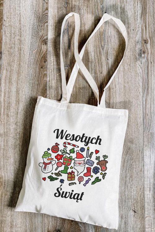 Torba eko Świąteczne Doodle
