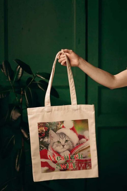 Torba eko Cat Wesołych Świąt