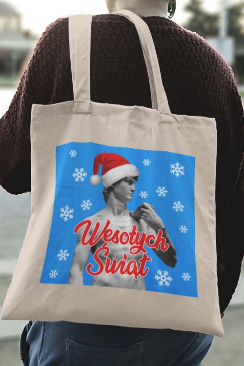 Torba eko David Art Wesołych Świąt