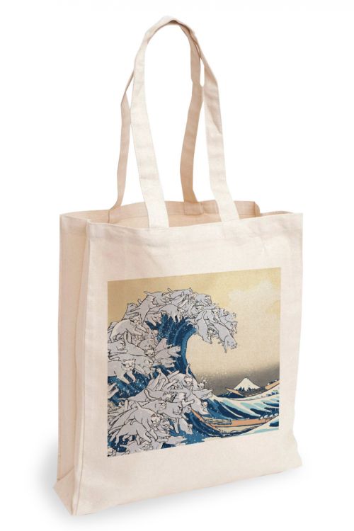 Torba Bawełniana Hokusai Cats
