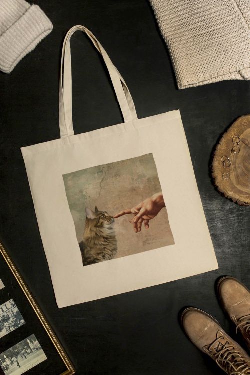 Torba Bawełniana XXL Michelangelo Kitten