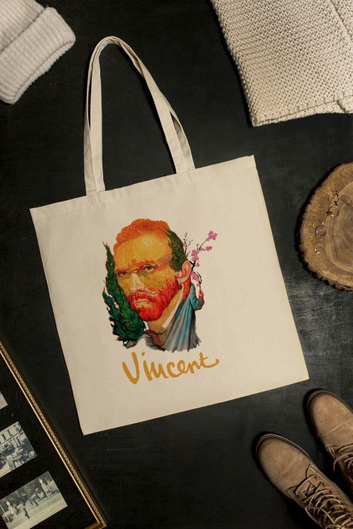 Torba Bawełniana XXL Vincent Face