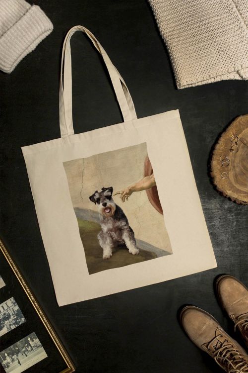 Torba Bawełniana XXL Michelangelo Schnauzer