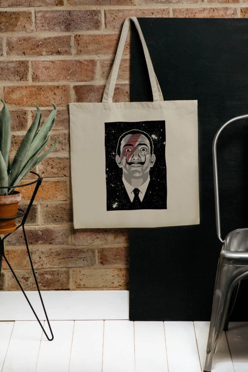 Torba Bawełniana XXL Salvador Bowie Collage