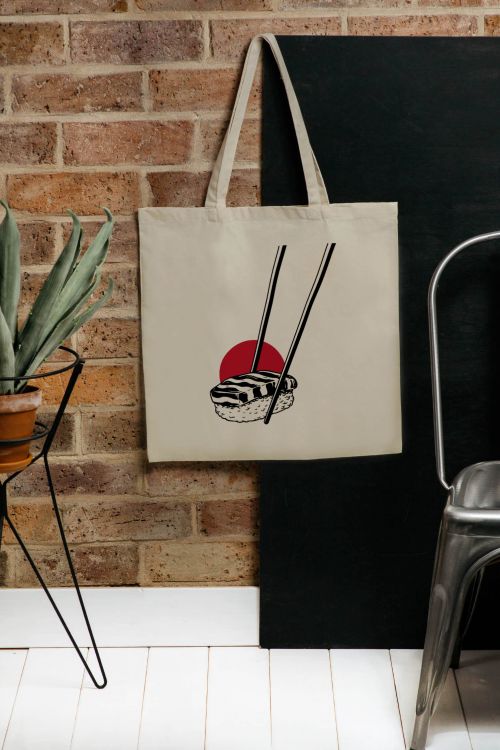 Torba Bawełniana XXL Salmon Nigri Sushi