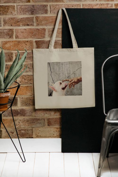 Torba Bawełniana XXL Buldog Michelangelo