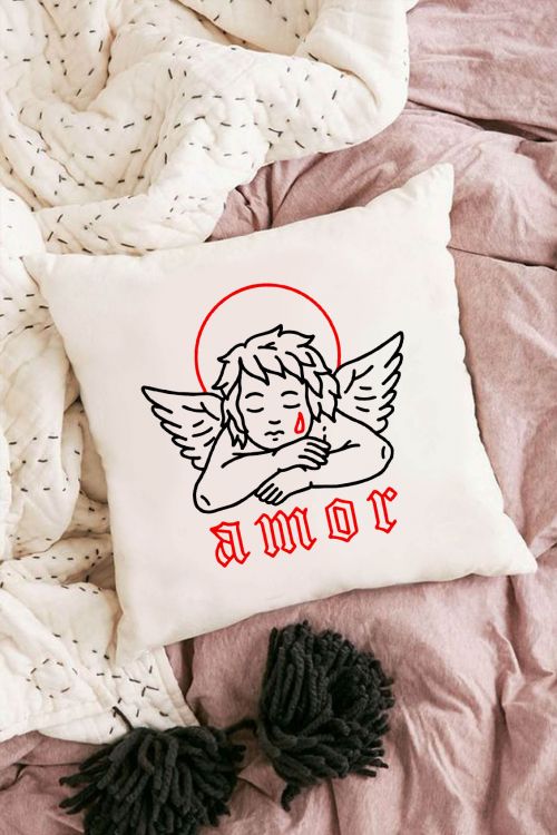 Poduszka bawełniana Canvas Amor