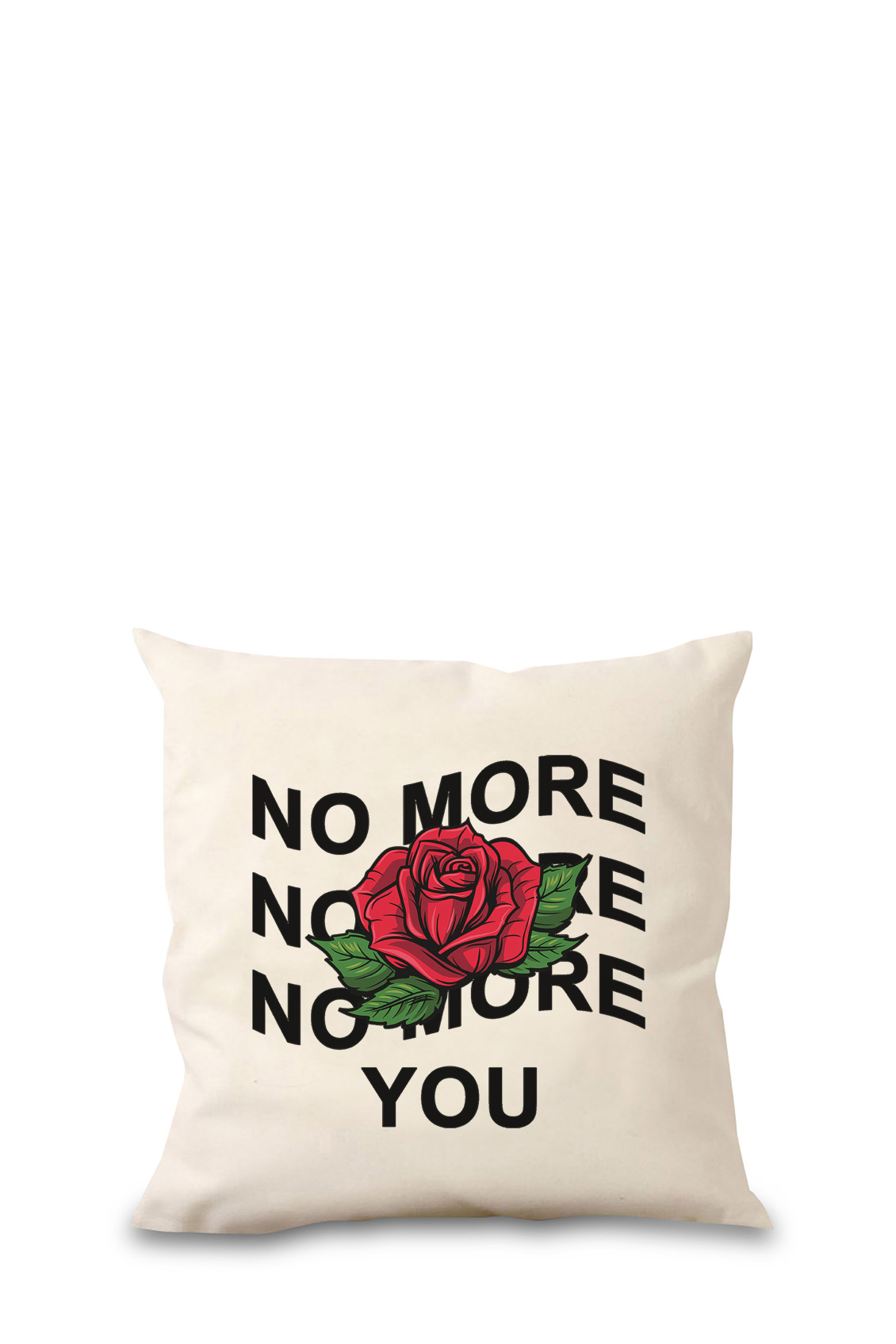 Poduszka bawełniana Canvas No More You