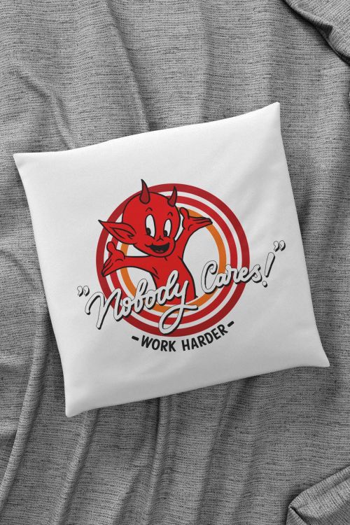 Poduszka bawełniana Nobody Cares