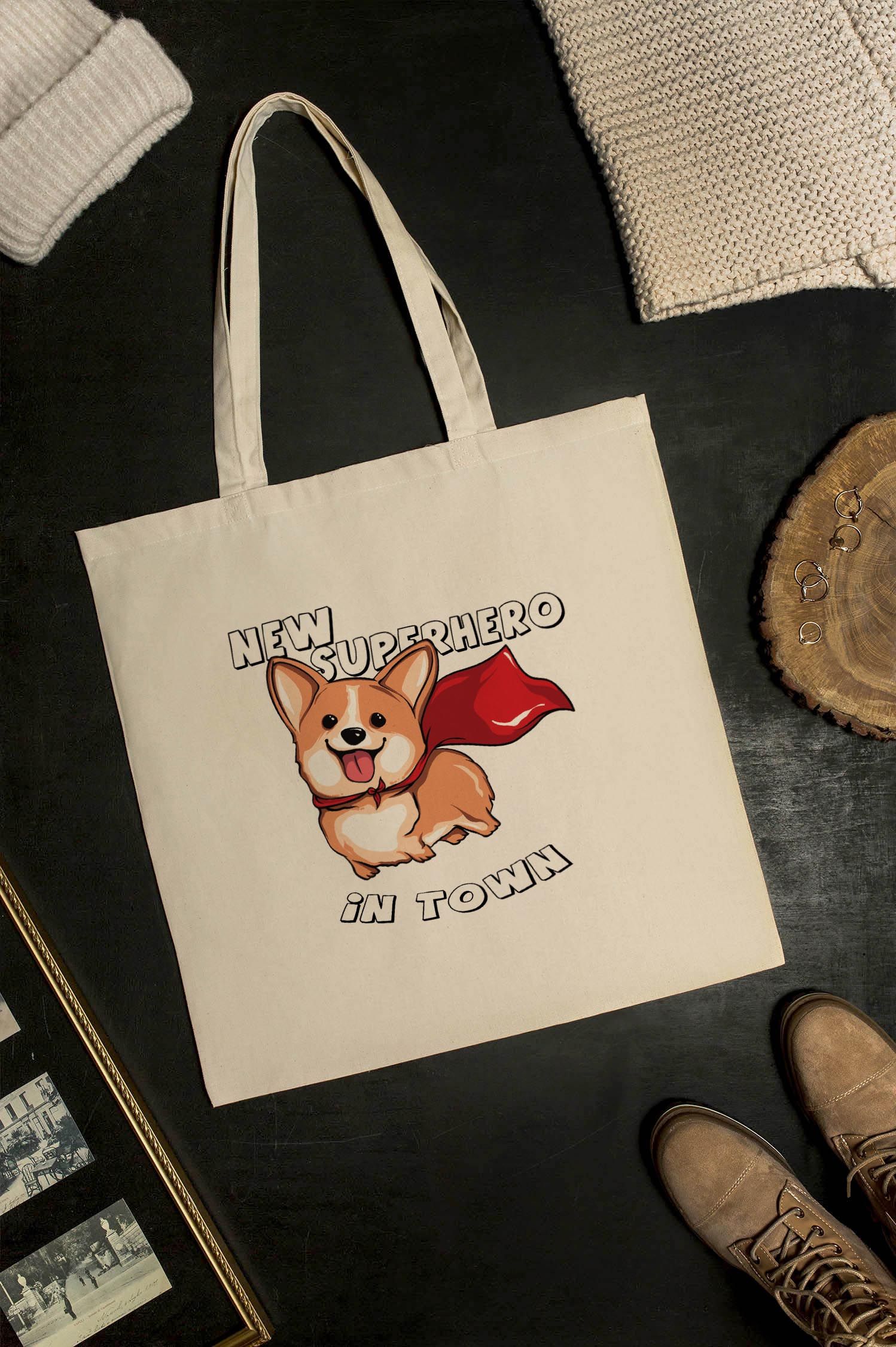 Torba Bawełniana XXL New Superhero in town