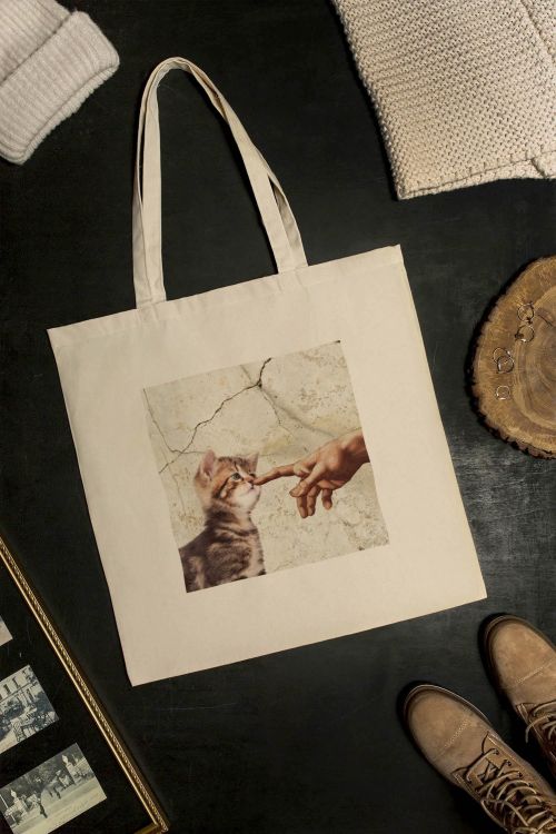 Torba Bawełniana XXL Michelangelo Small Cat