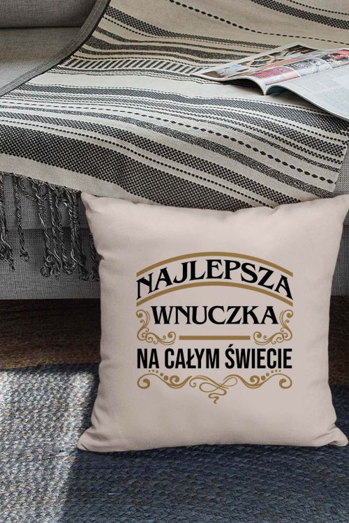 Poduszka bawełniana Canvas Najlepsza Wnuczka Na Świecie