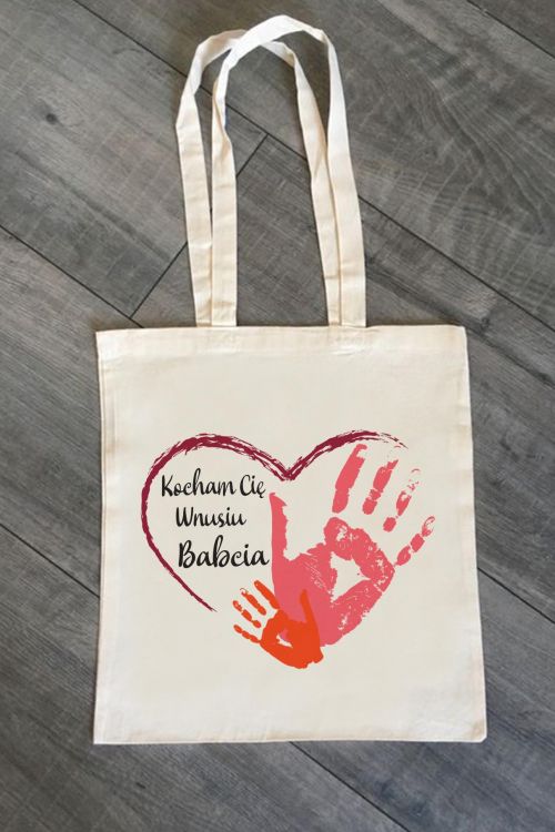 Torba Eko Kocham Cię Wnusiu-Babcia