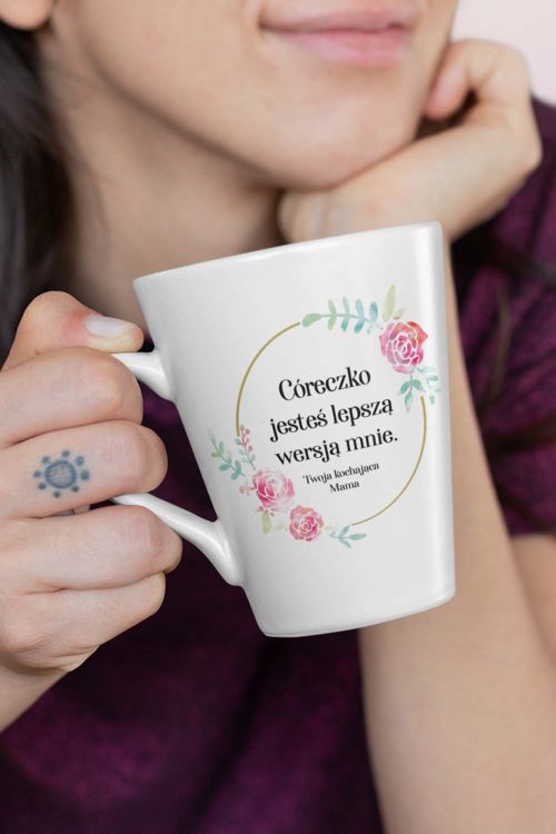Kubek Latte Regular Córeczka lepsza wersja mnie-Mama