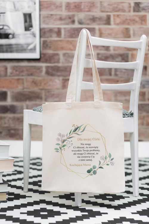 Torba Bawełniana Dla Mojej Córki-Kochająca Mama