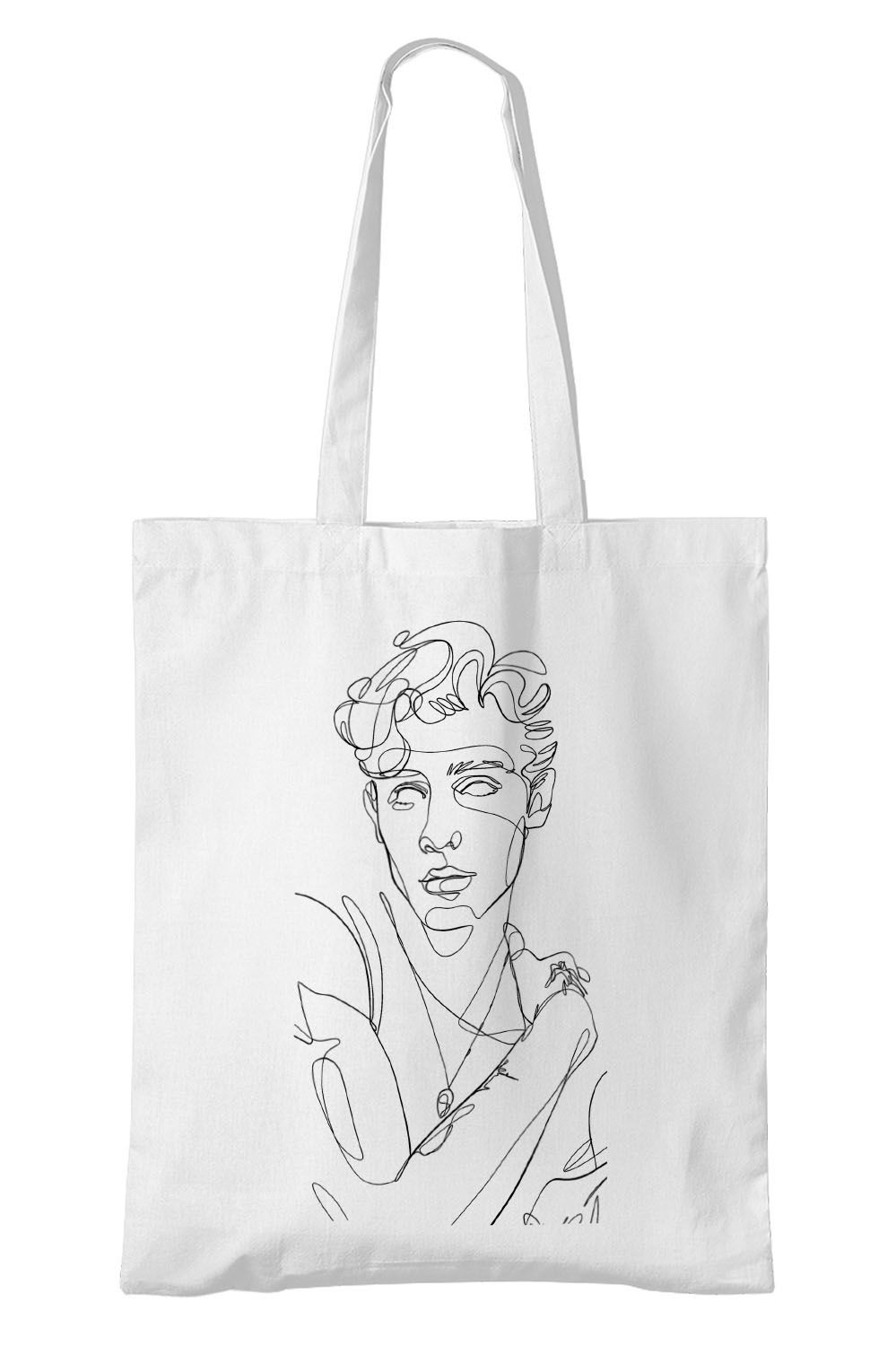 Torba Eko White Shawn Hand Draw