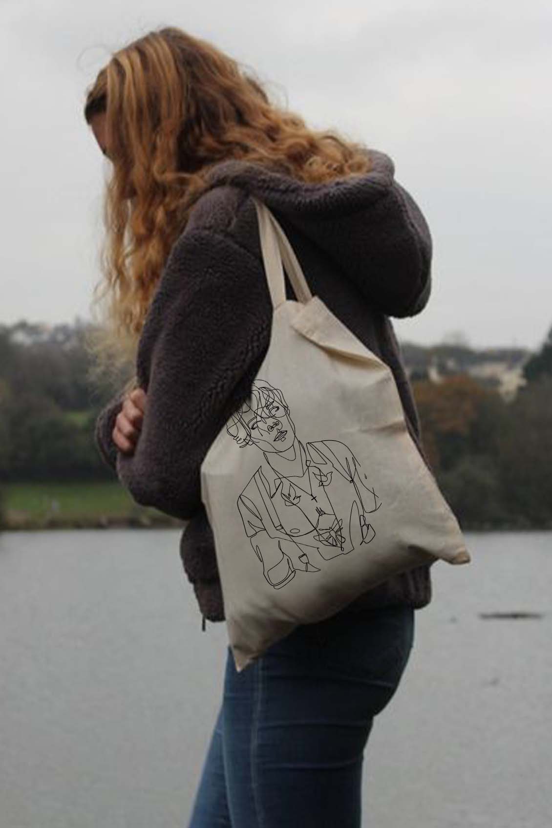 Torba Eko Harry Front Hand Draw 