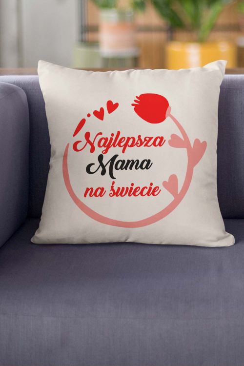 Poduszka Bawełniana Canvas Najlepsza Mama