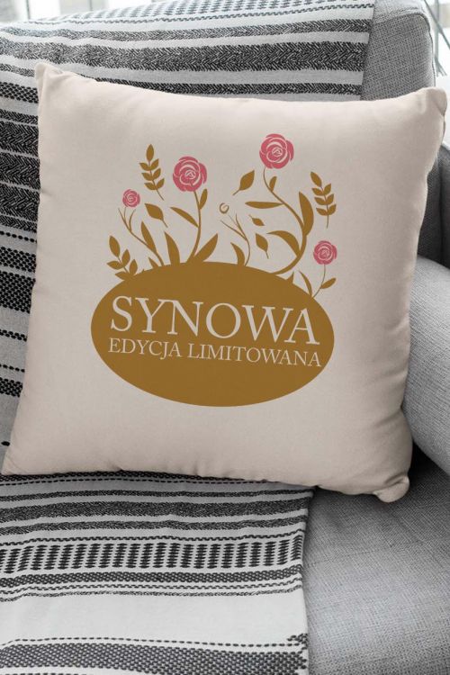 Poduszka Bawełniana Canvas Synowa Edycja Limitowana