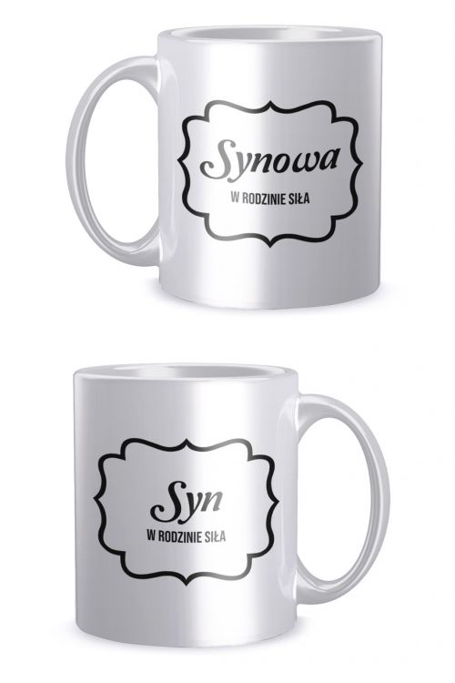 Komplet kubków dla par Syn&Synowa Siła w Rodzinie