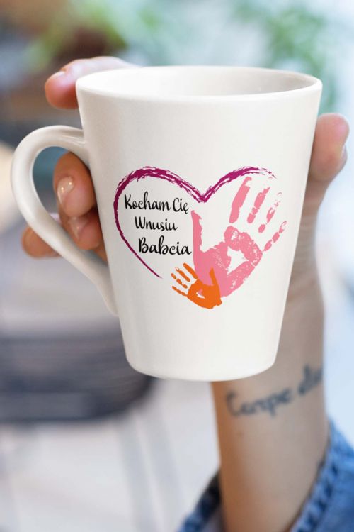 Kubek Latte Regular Kocham Cię Wnusiu-Babcia