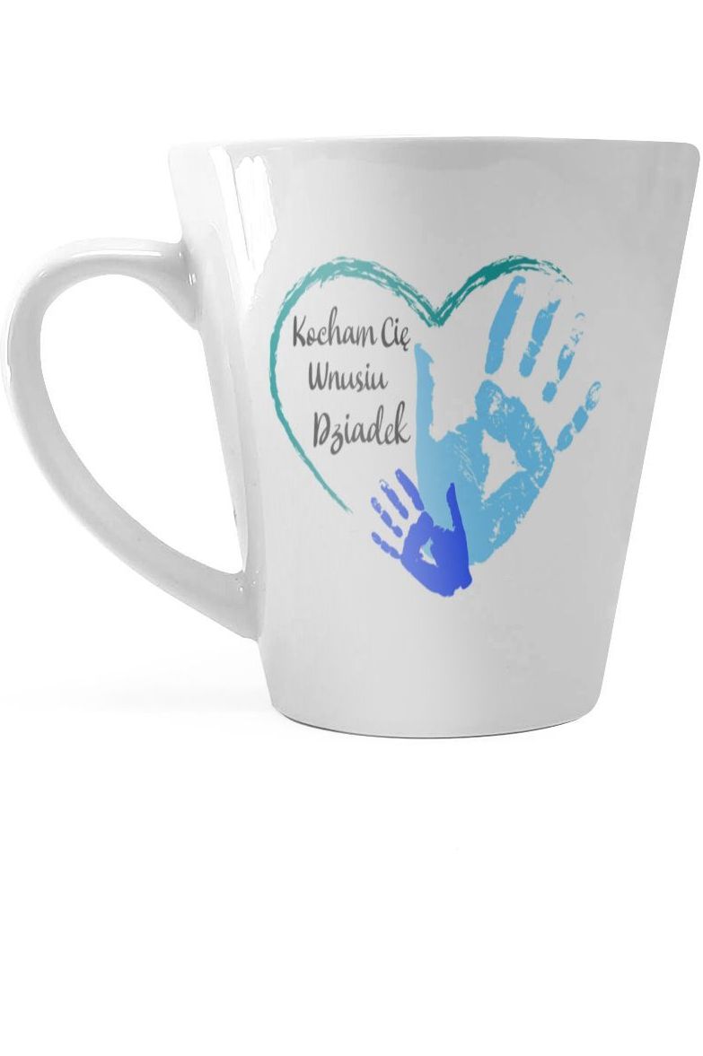 Kubek Latte Regular Kocham Cię Wnusiu-Dziadek