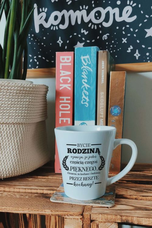 Kubek Latte Regular Bycie Rodziną Oznacza