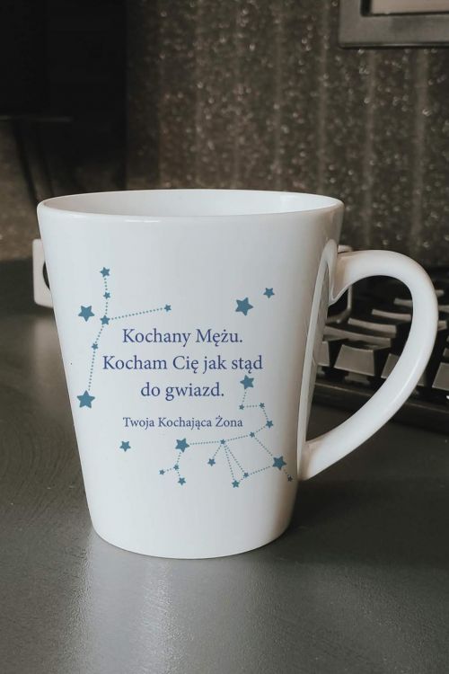 Kubek Latte Regular Mężu Kocham Cię do Gwiazd