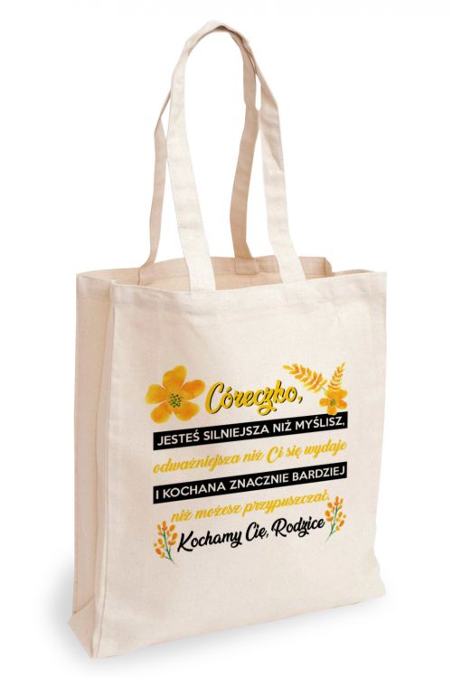 Torba Bawełniana Córeczko, Kochamy Cię