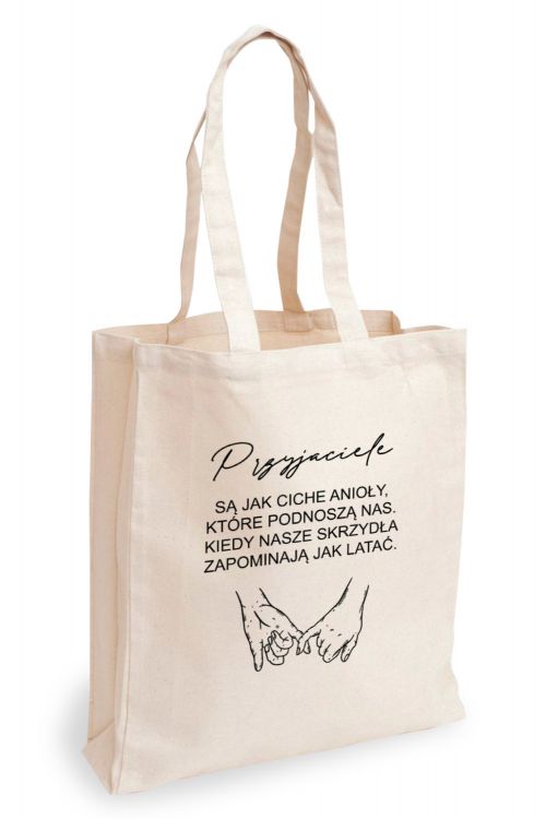 Torba Bawełniana Przyjaciele są jak Anioły