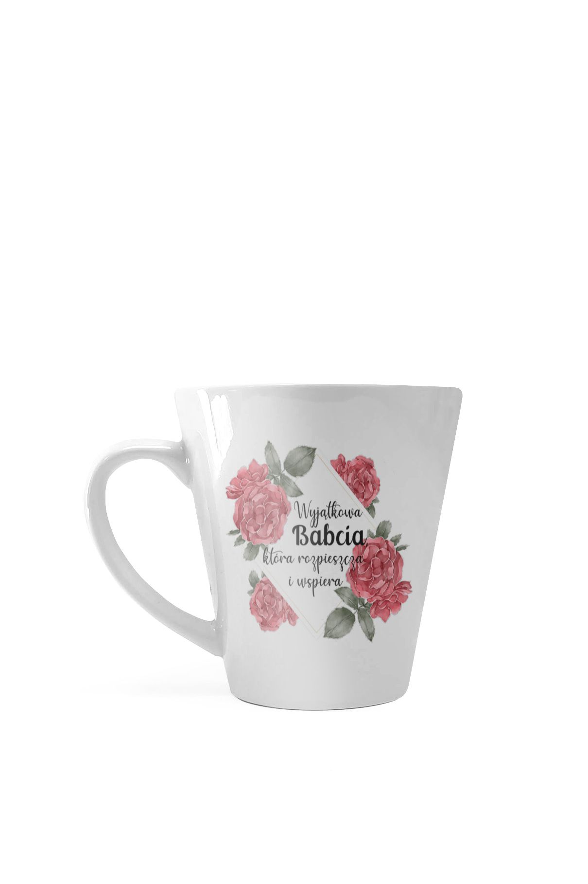 Kubek Latte Regular Róże Babci