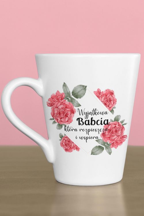 Kubek Latte Regular Róże Babci