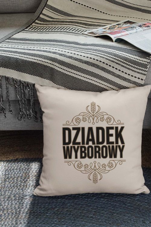 Poduszka Bawełniana Canvas Dziadek Wyborowy