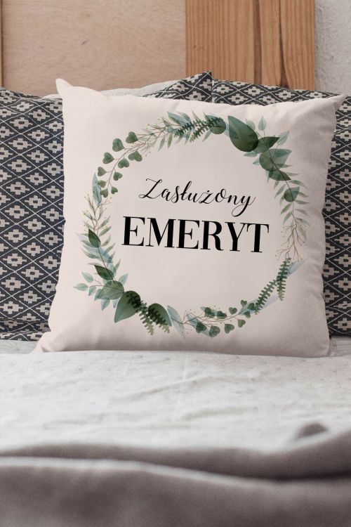 Poduszka bawełniana Canvas Zasłużony Emeryt