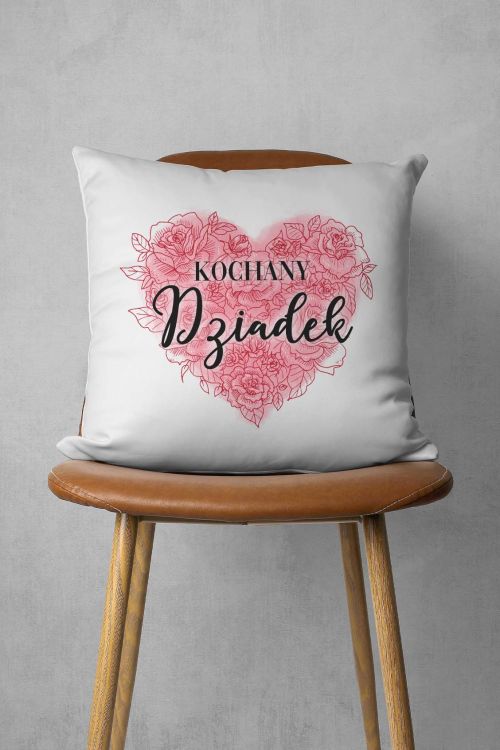 Poduszka bawełniana Canvas Kochany Dziadek Serce