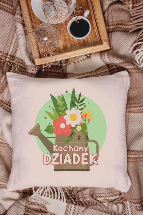 Poduszka Bawełniana Canvas Kochany Dziadek Ogrodnik
