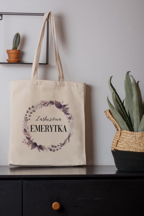 Torba Bawełniana Canvas Zasłużona Emerytka