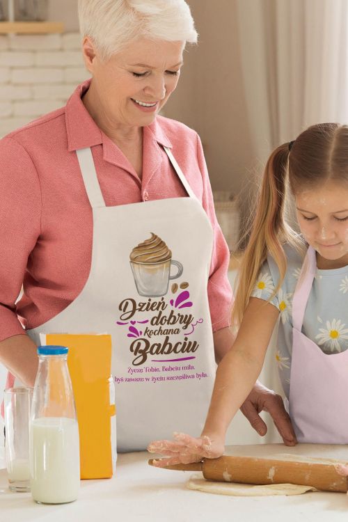 Fartuch Bawełniany Dzień Dobry Babciu
