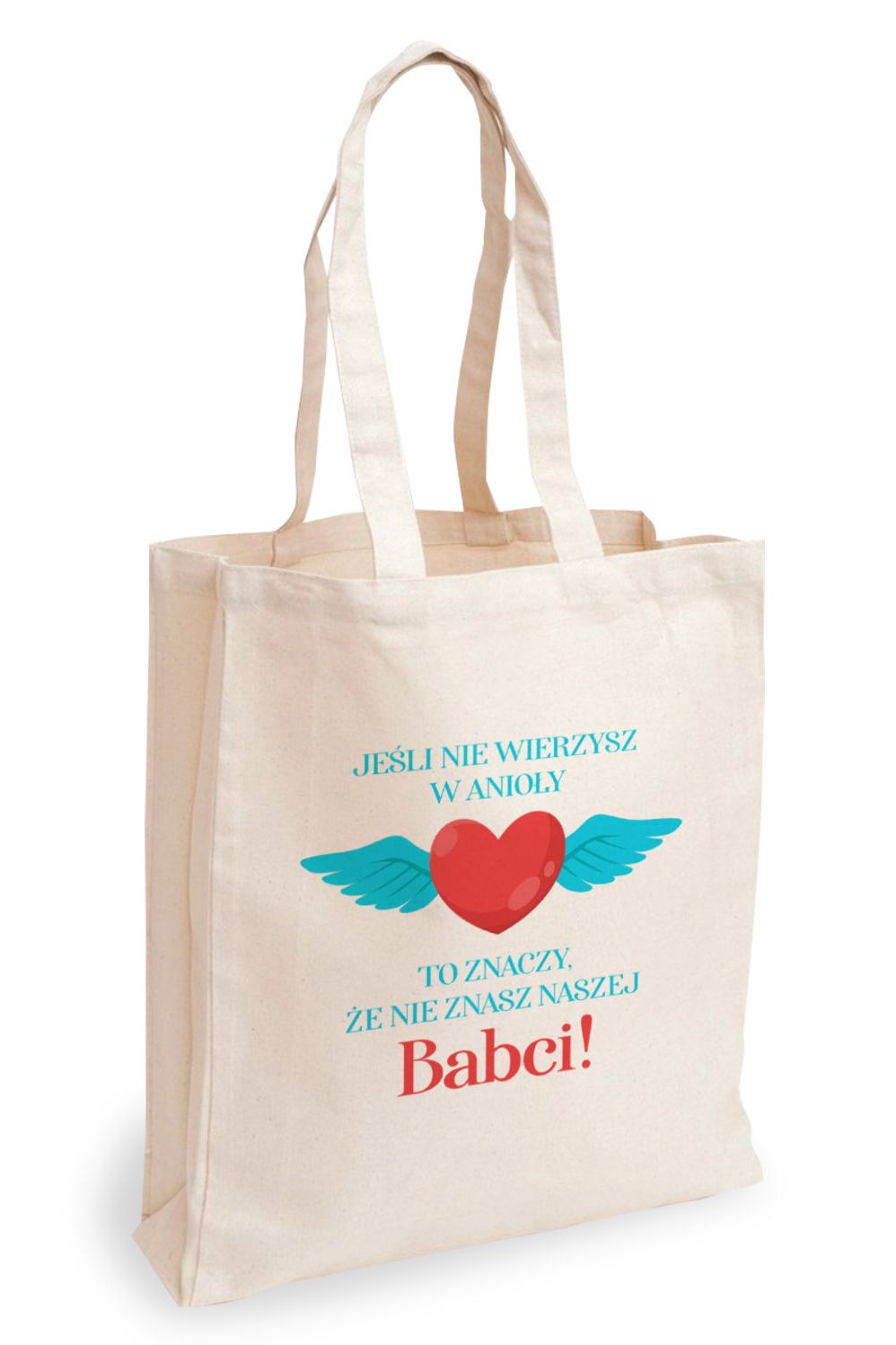 Torba Bawełniana Canvas Babcia Anioł