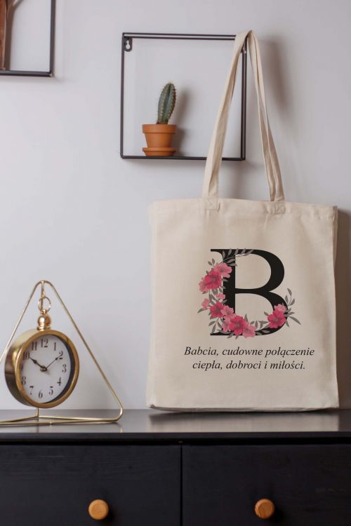 Torba Bawełniana Canvas Babcia Połączenie Dobroci i Miłości