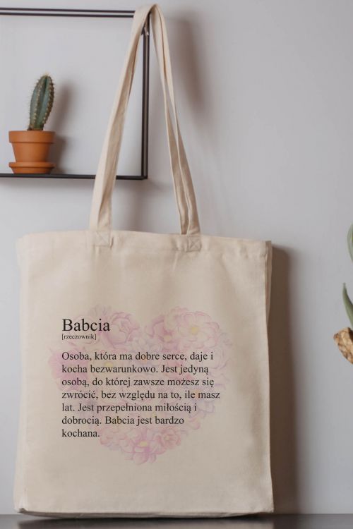 Torba Bawełniana Canvas Babcia Rzeczownik