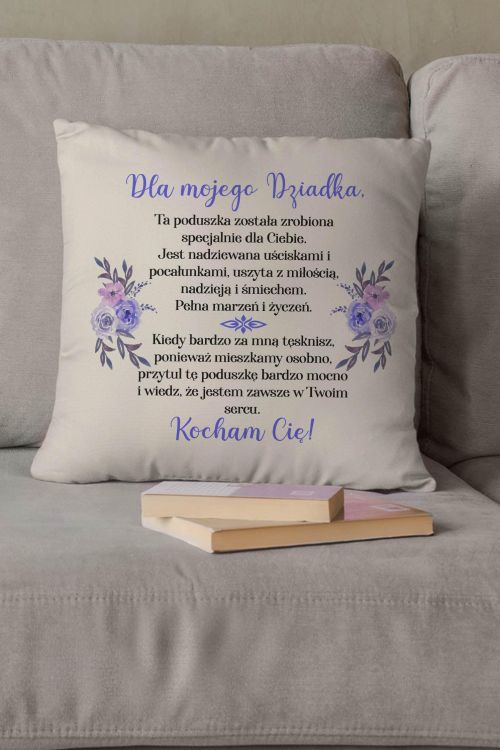 Poduszka Bawełniana Canvas Poduszka Dziadka