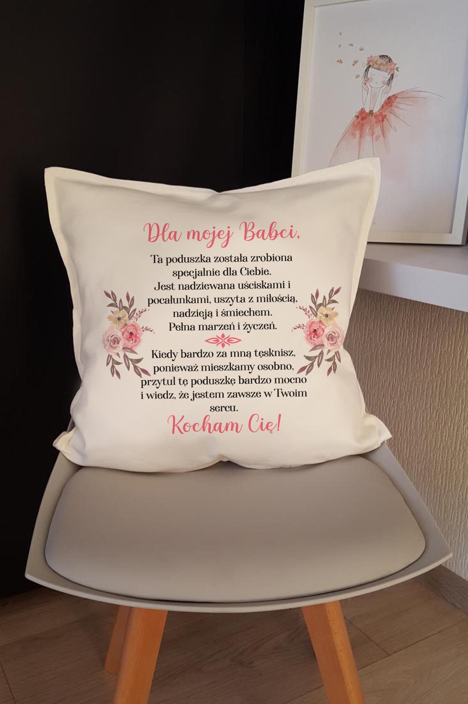 Komplet Poduszek Canvas Babci i Dziadka 