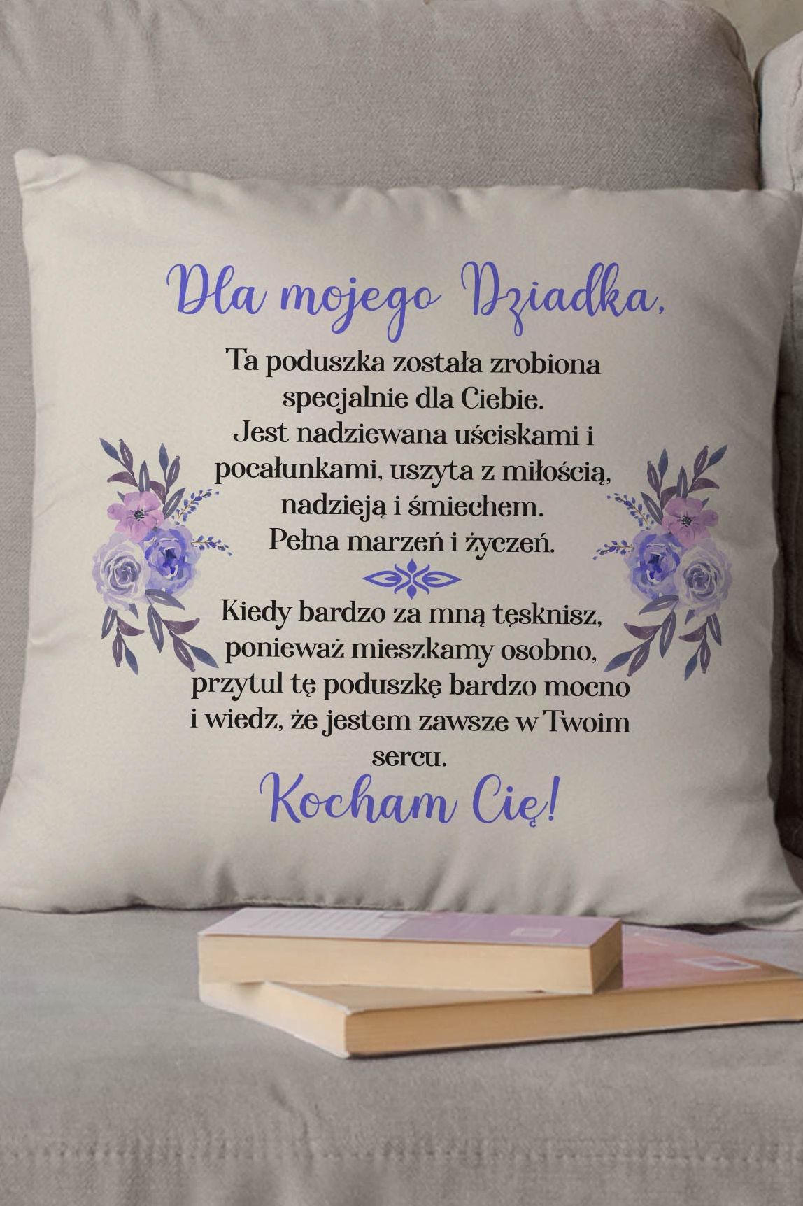 Komplet Poduszek Canvas Babci i Dziadka 