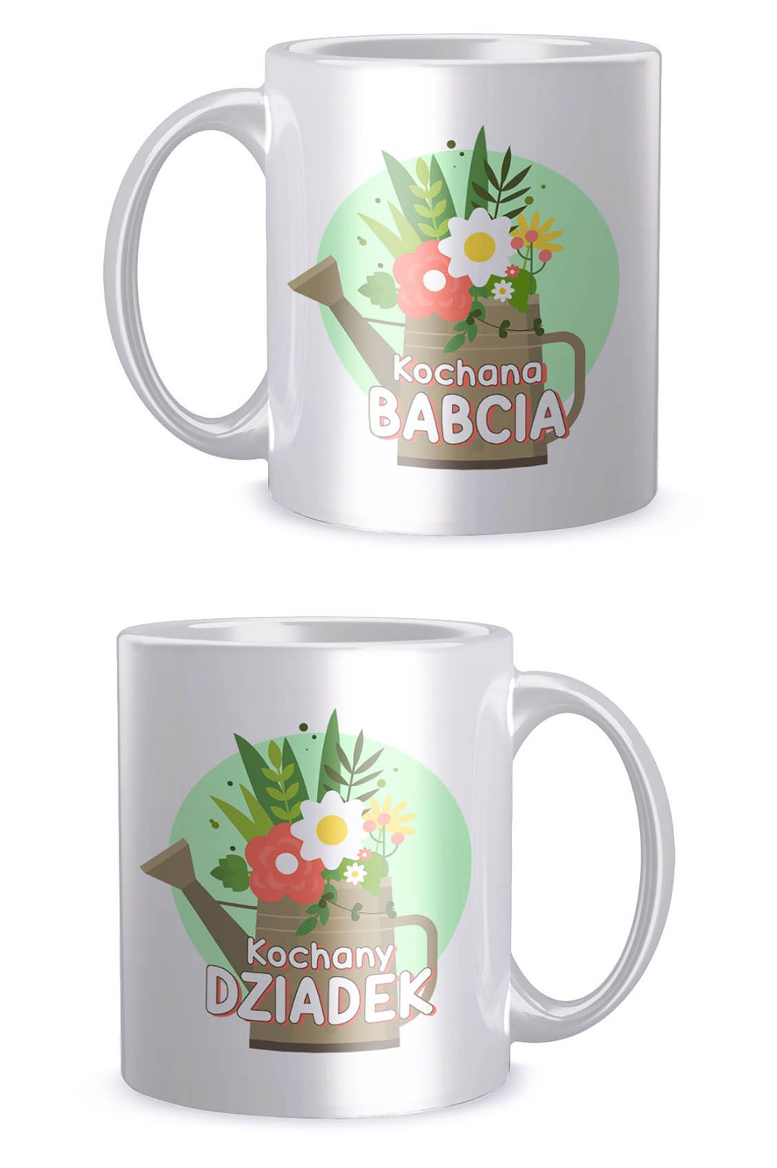 Komplet kubków Dziadek i Babcia Ogrodnicy