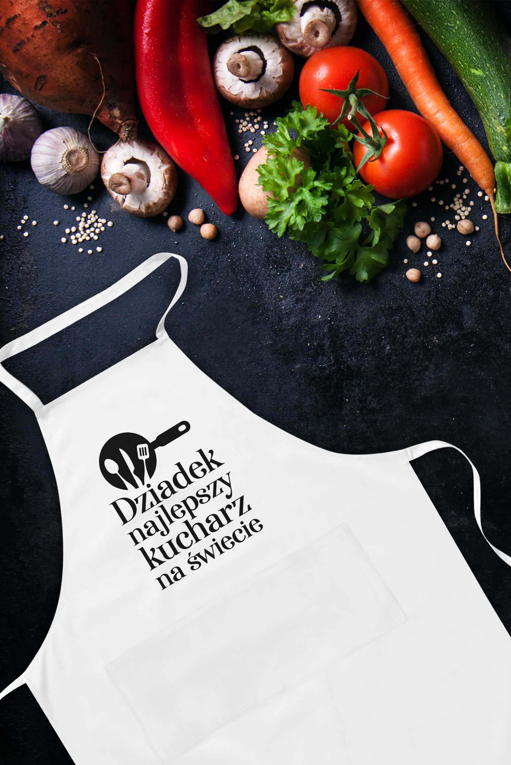 Fartuch Kuchenny Dziadek Najlepszy Kucharz na świecie