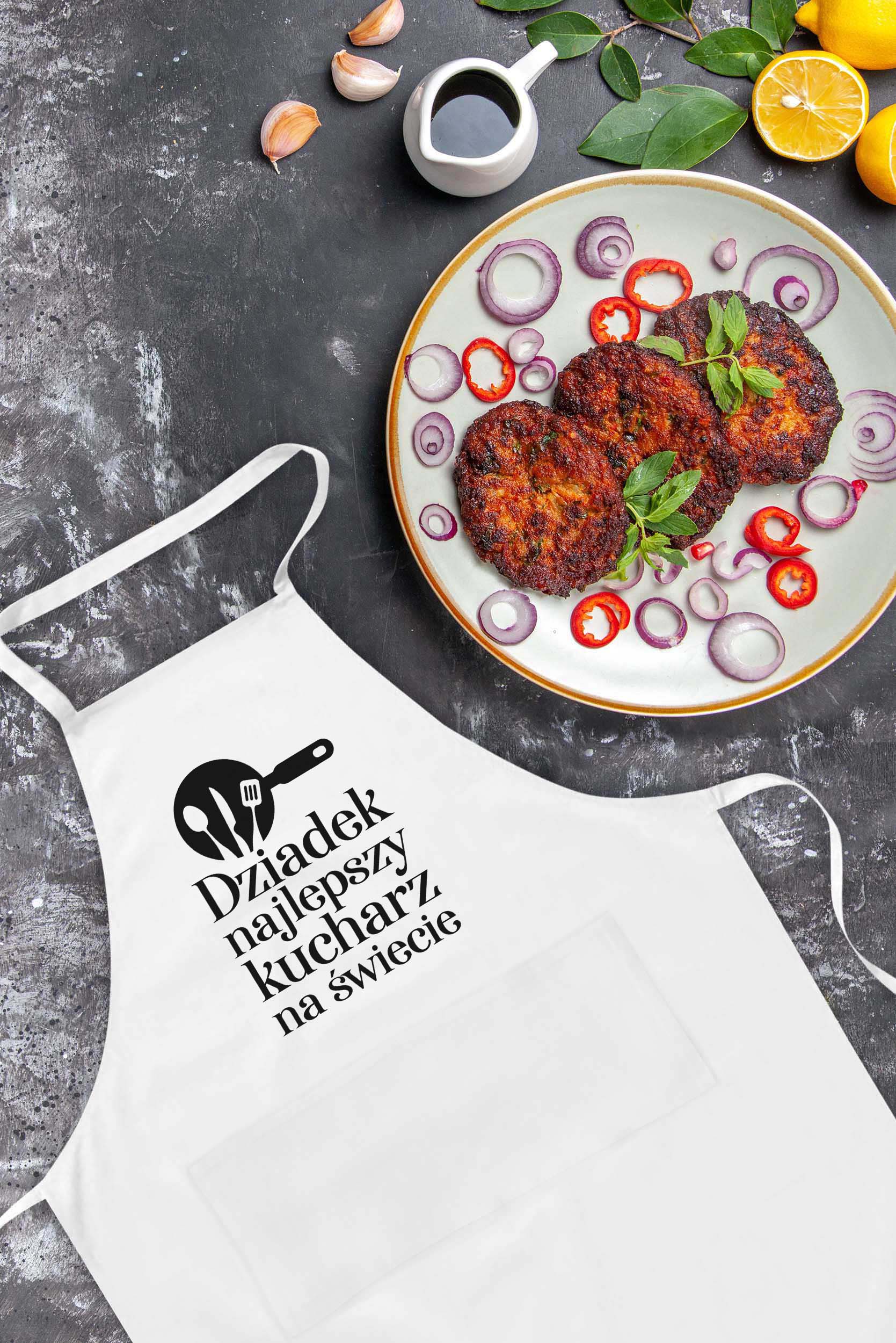 Fartuch Kuchenny Dziadek Najlepszy Kucharz na świecie