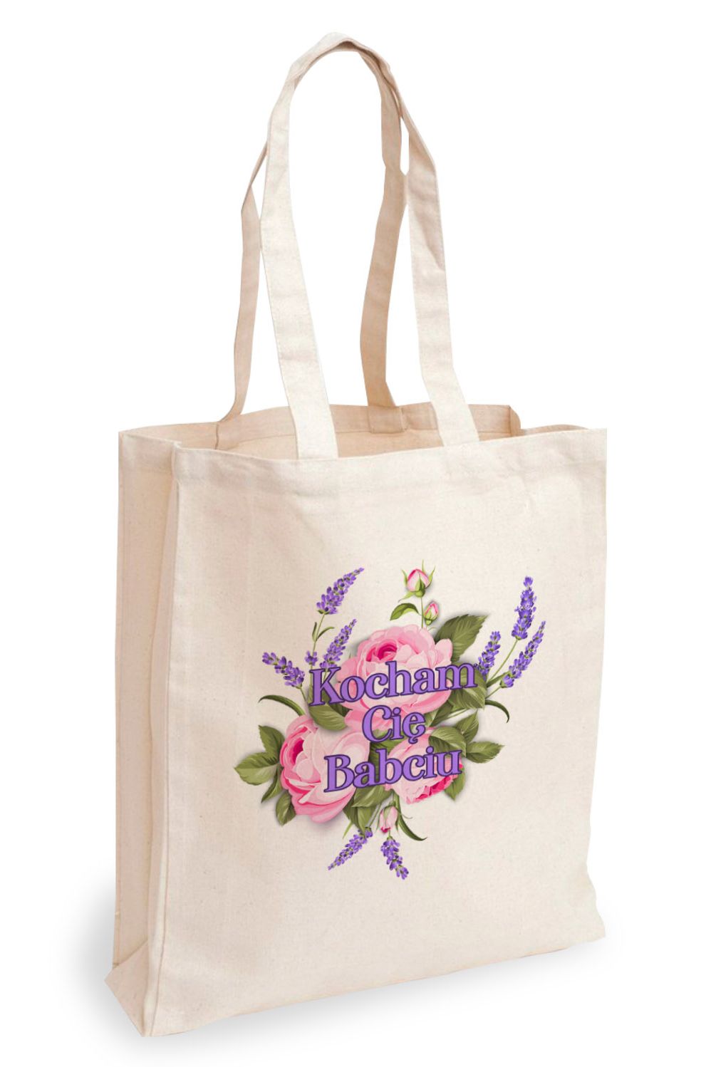 Torba Bawełniana Canvas Kocham Cię Babciu