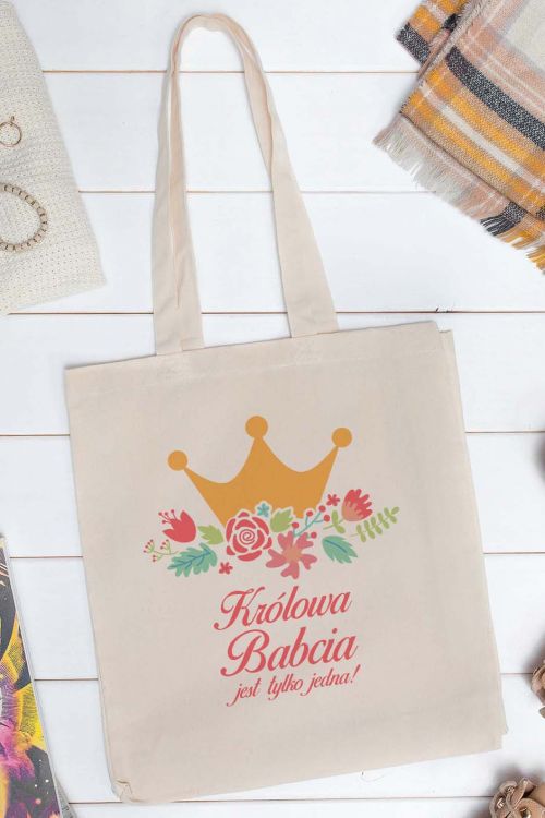 Torba Bawełniana Królowa Babcia Jest Tylko Jedna 