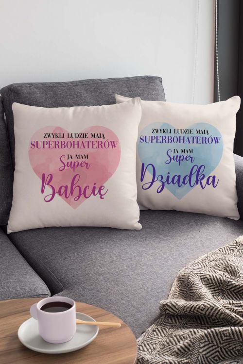 Komplet Poduszek Canvas Superbohaterowie